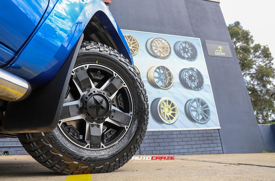 VOLKSWAGEN AMAROK ROCKSTAR XD 2 MATTE BLACK MACHINED FACE